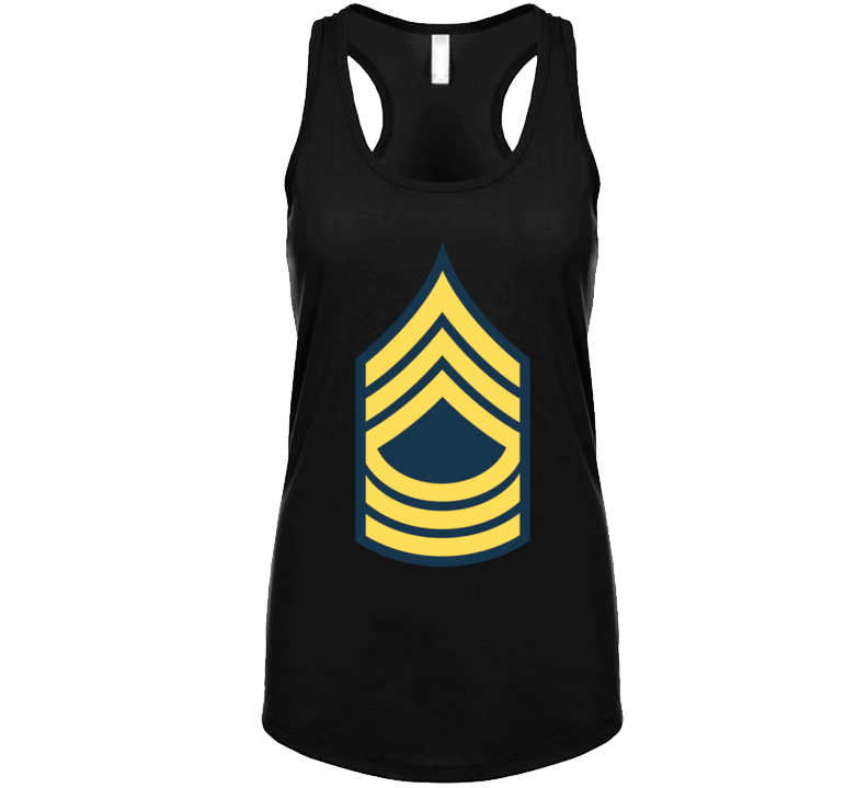 Army - Enlisted - MSG - Master Sergeant  - Blue wo Txt T Shirt