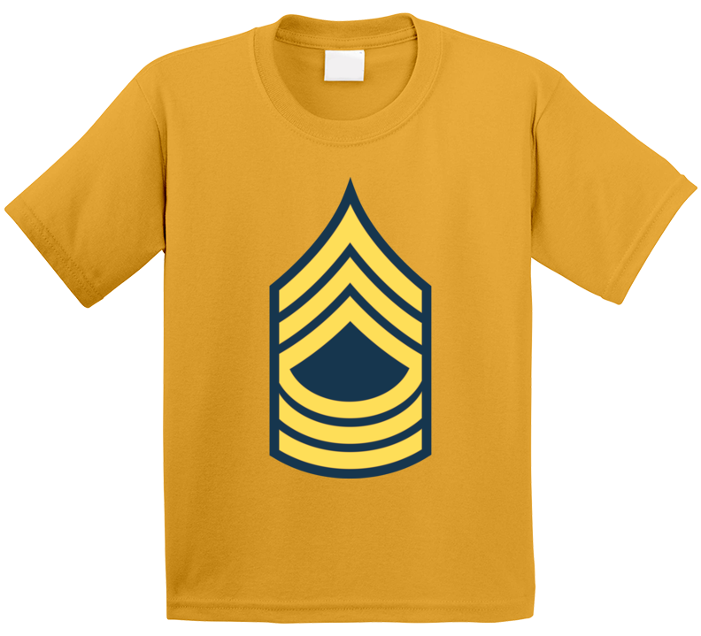 Army - Enlisted - MSG - Master Sergeant  - Blue wo Txt T Shirt