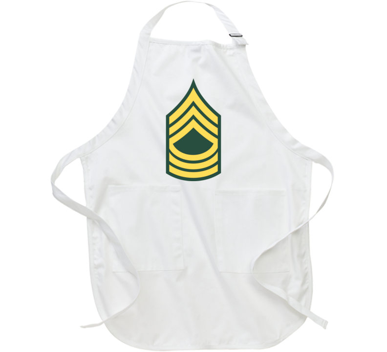 Army - Enlisted - MSG - Master Sergeant  - Std wo Txt Apron