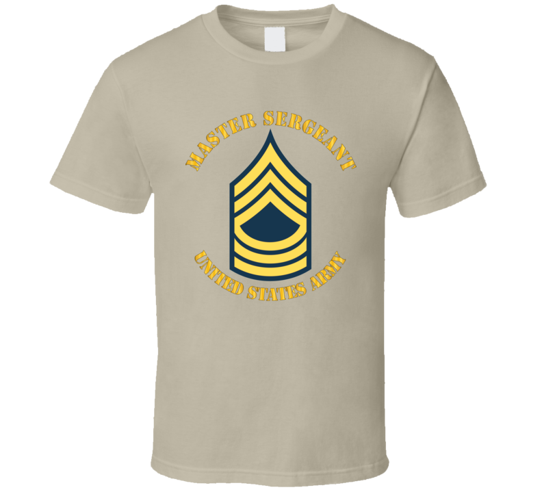 T-Shirt - Army - Enlisted - MSG - Master Sergeant  - Blue