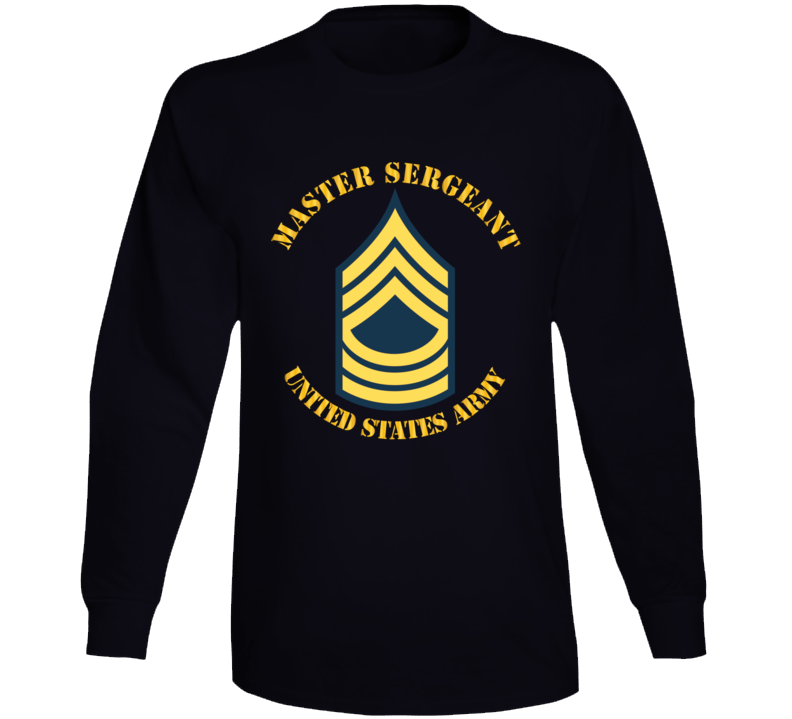 T-Shirt - Army - Enlisted - MSG - Master Sergeant  - Blue