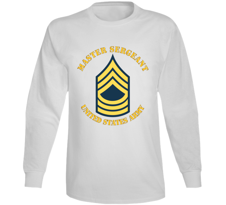 T-Shirt - Army - Enlisted - MSG - Master Sergeant  - Blue