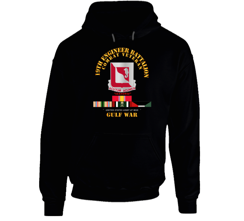 Army - 19th Engineer Battalion - Gulf War W Svc - Classic Hoodie