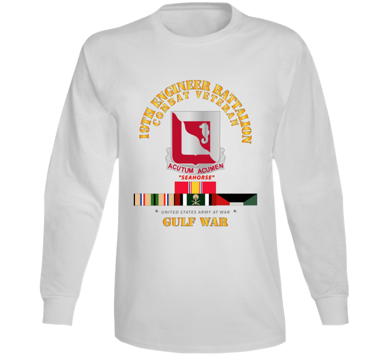 Army - 19th Engineer Battalion - Gulf War W Svc - Classic Long Sleeve