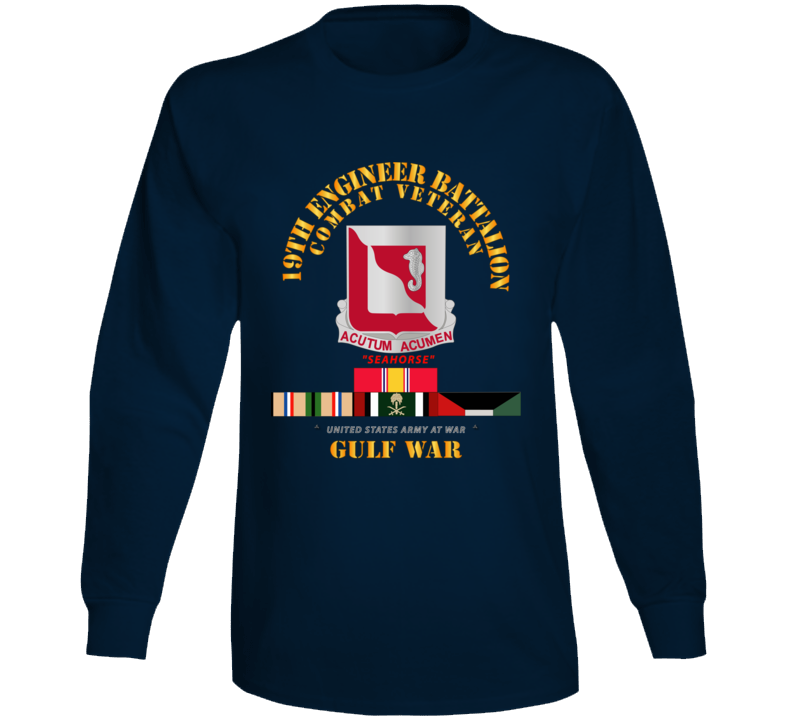 Army - 19th Engineer Battalion - Gulf War W Svc - Classic Long Sleeve