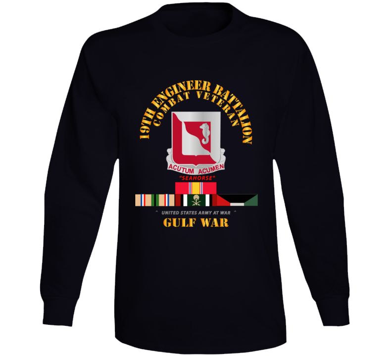 Army - 19th Engineer Battalion - Gulf War W Svc - Classic Long Sleeve