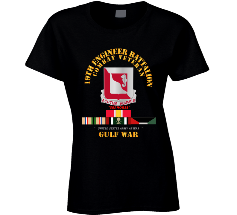 Army - 19th Engineer Battalion - Gulf War W Svc - Classic Ladies