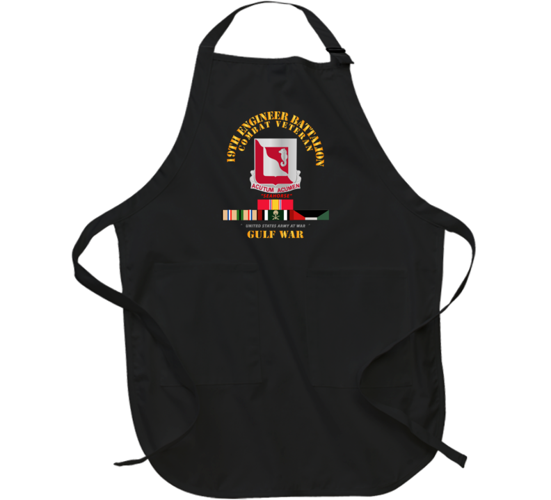 Army - 19th Engineer Battalion - Gulf War W Svc - Classic Apron