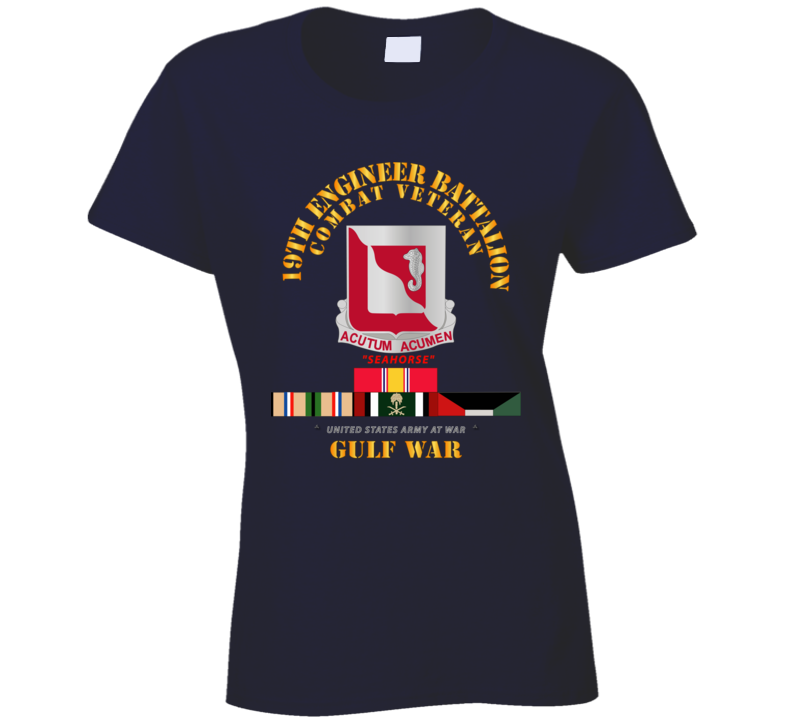Army - 19th Engineer Battalion - Gulf War W Svc - Classic Ladies