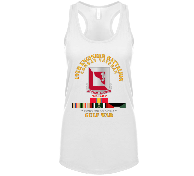 Army - 19th Engineer Battalion - Gulf War W Svc - Classic Ladies Tanktop