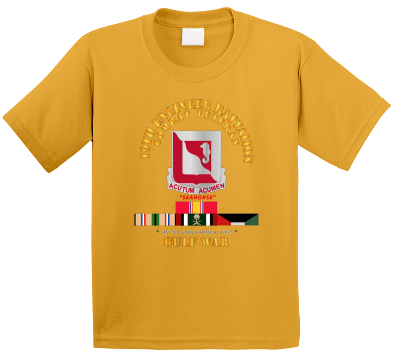 Army - 19th Engineer Battalion - Gulf War W Svc - Classic Kids