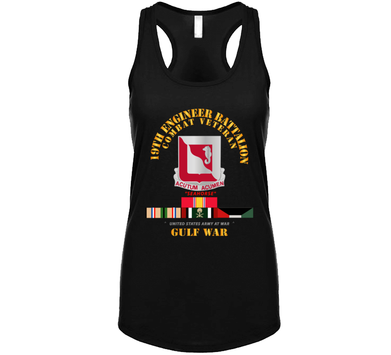 Army - 19th Engineer Battalion - Gulf War W Svc - Classic Ladies Tanktop