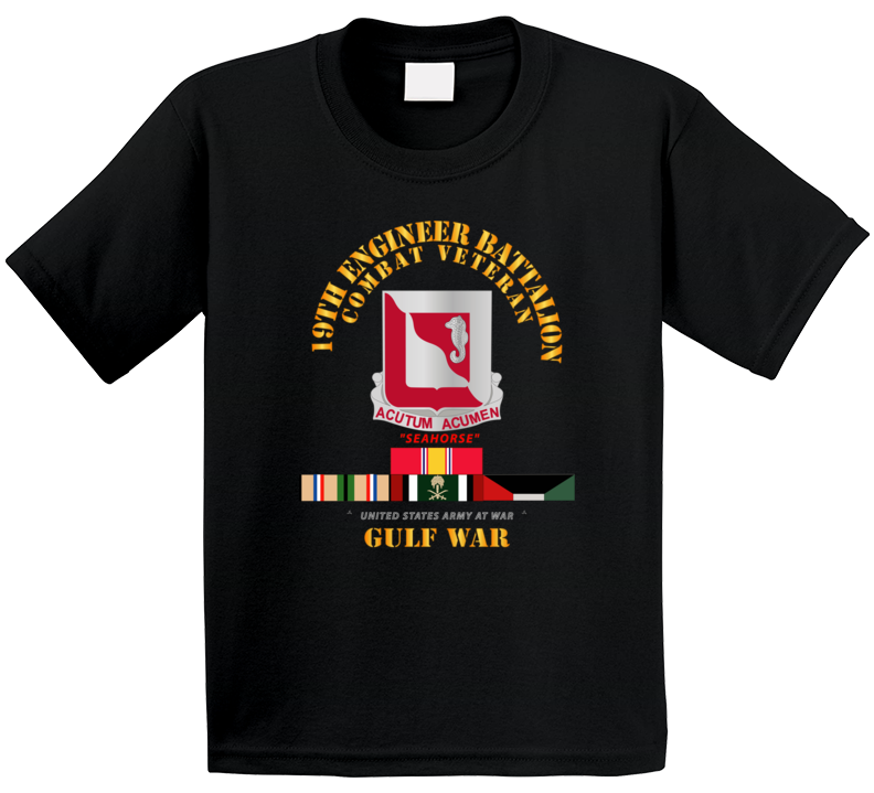 Army - 19th Engineer Battalion - Gulf War W Svc - Classic Kids