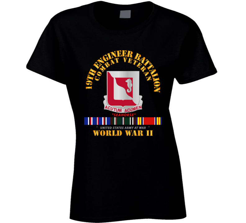 Army - 19th Engineer Battalion - Wwii W Eu Svc Ladies