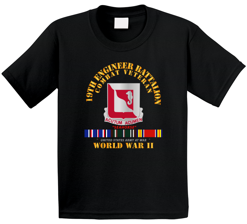 Army - 19th Engineer Battalion - Wwii W Eu Svc Kids