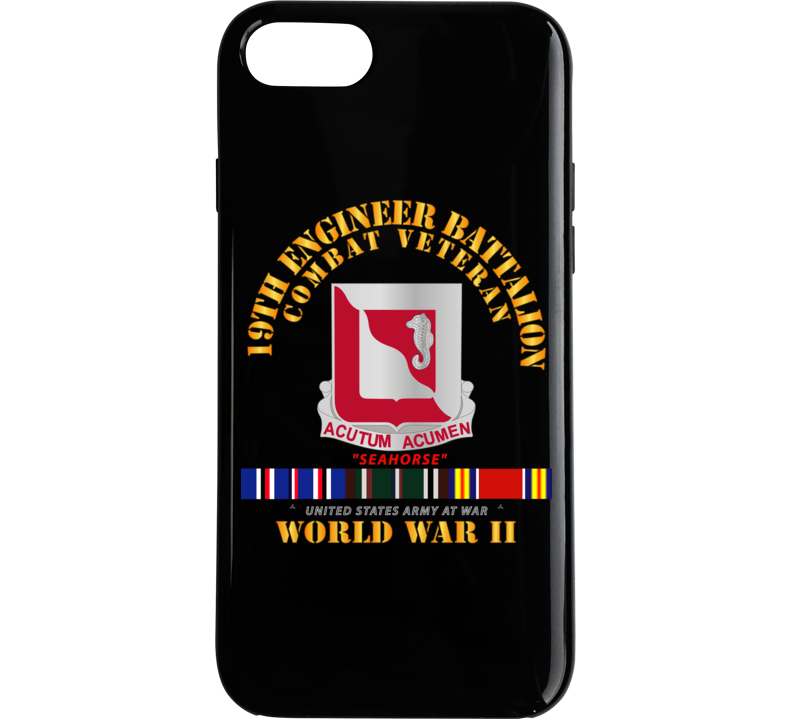 Army - 19th Engineer Battalion - Wwii W Eu Svc Phone Case