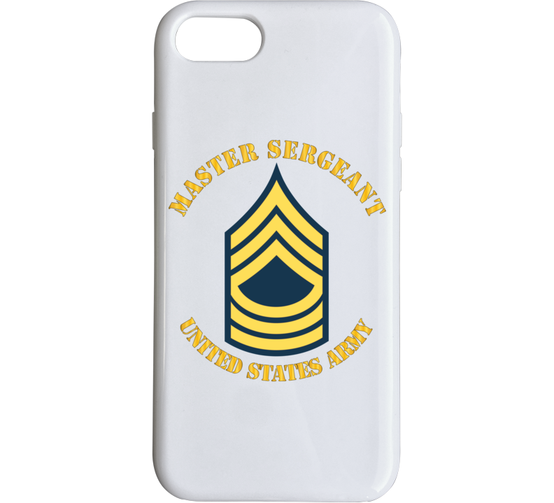  Army - Enlisted - MSG - Master Sergeant  - Blue Phone Case