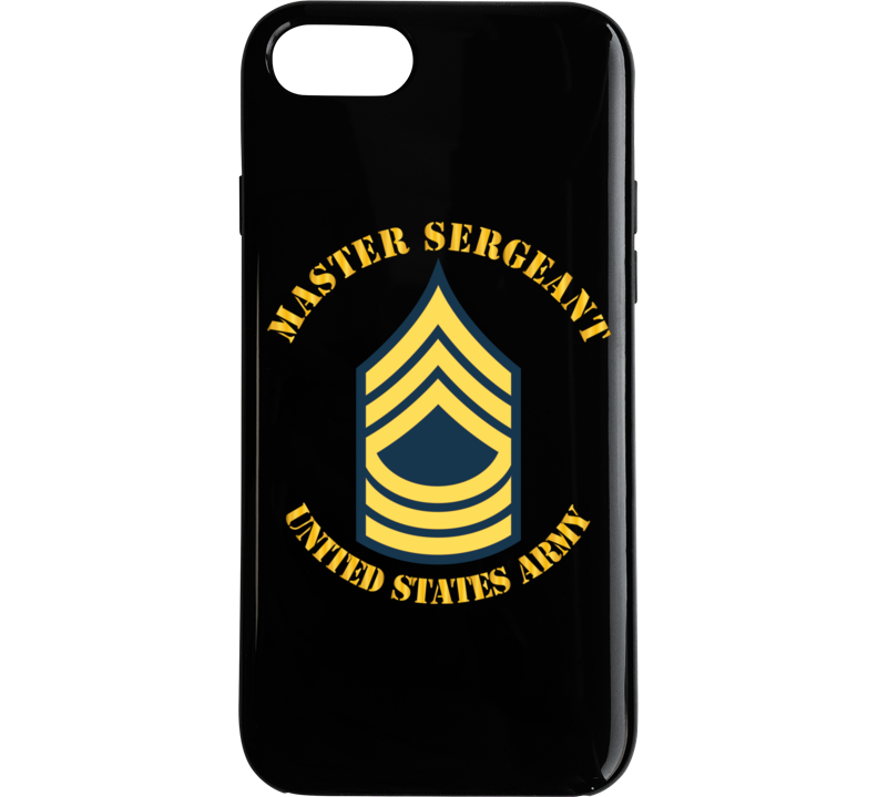  Army - Enlisted - MSG - Master Sergeant  - Blue Phone Case