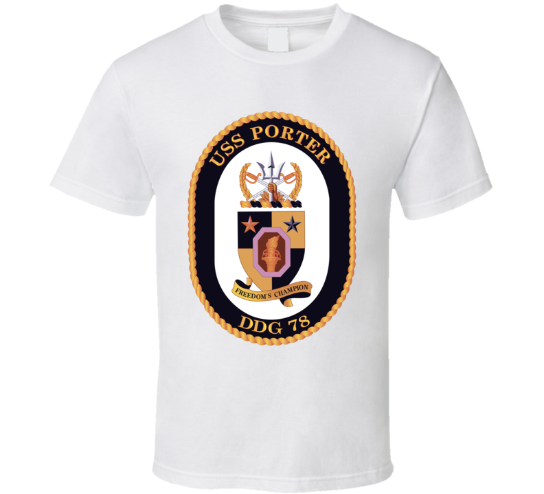 Navy - Uss Porter Wo Txt T Shirt