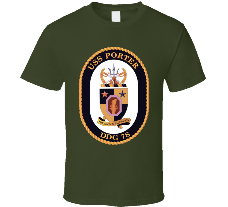 Navy - Uss Porter Wo Txt T Shirt