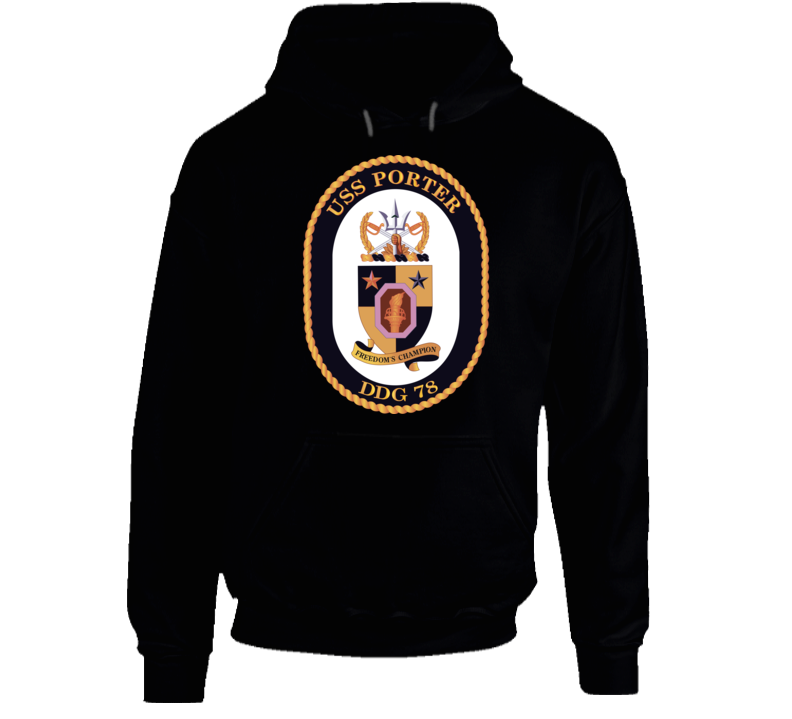 Navy - Uss Porter Wo Txt Hoodie