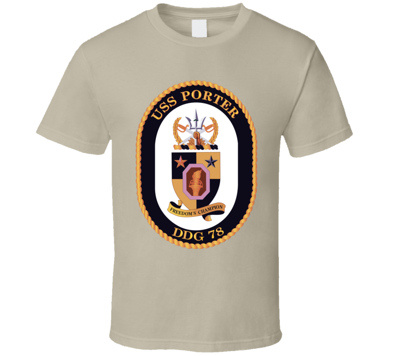 Navy - Uss Porter Wo Txt T Shirt