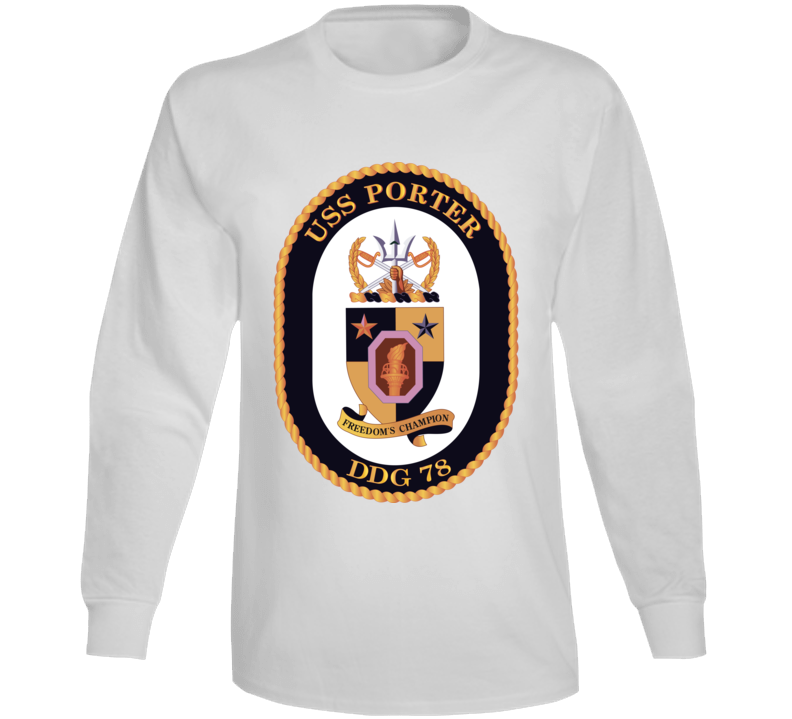 Navy - Uss Porter Wo Txt Long Sleeve