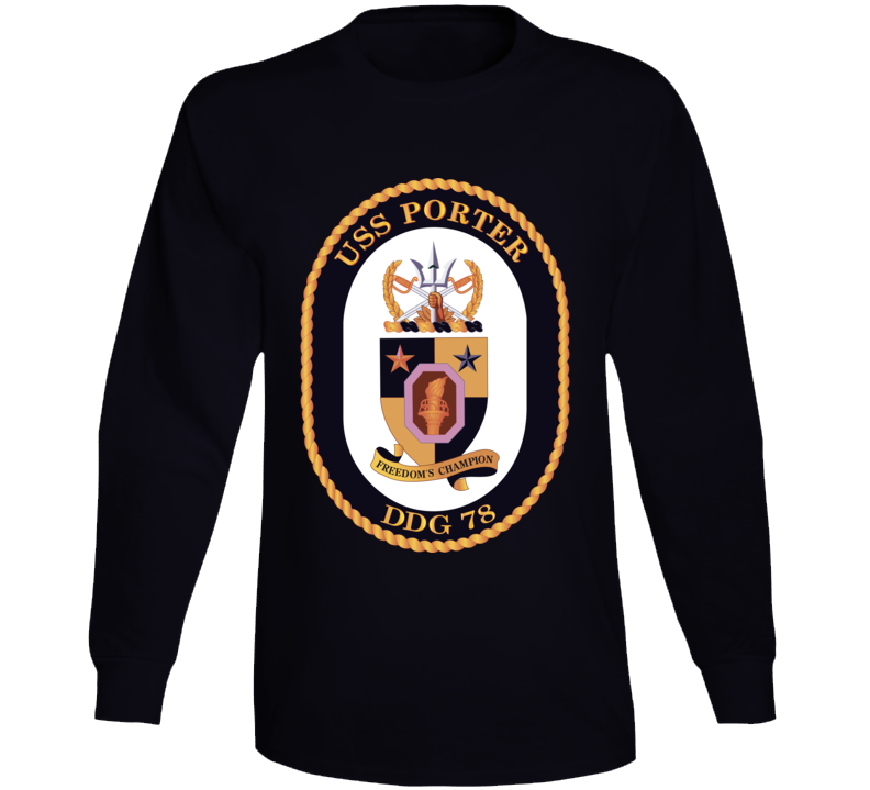 Navy - Uss Porter Wo Txt Long Sleeve