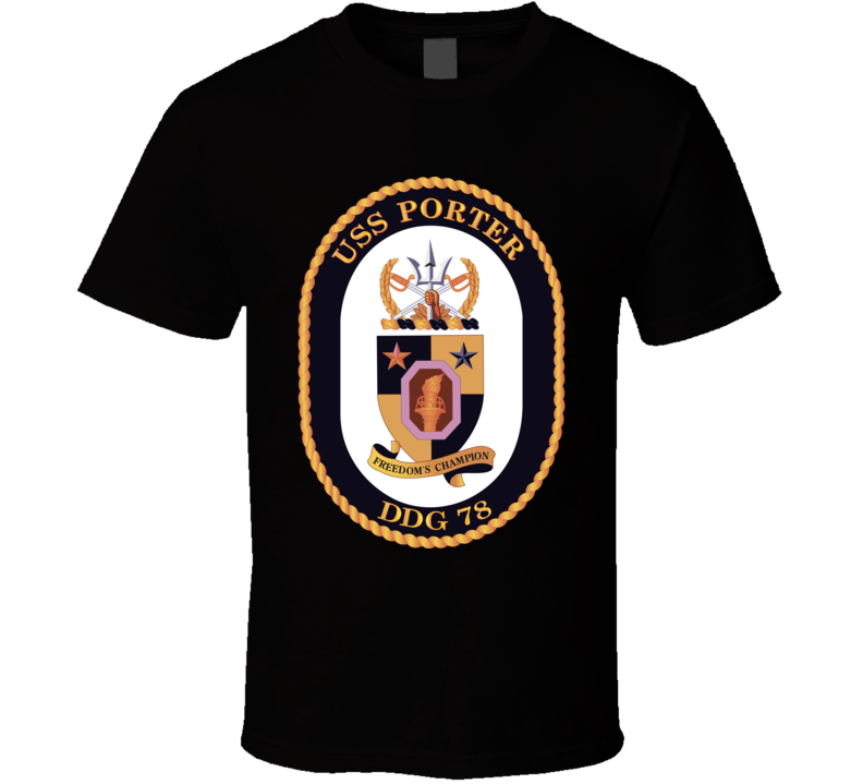 Navy - Uss Porter Wo Txt T Shirt