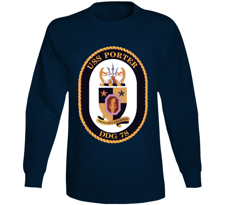 Navy - Uss Porter Wo Txt Long Sleeve