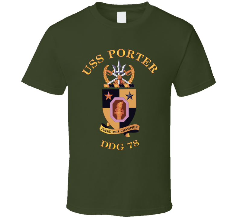 Navy - Uss Porter Wo Backgrd Wo Txt T Shirt