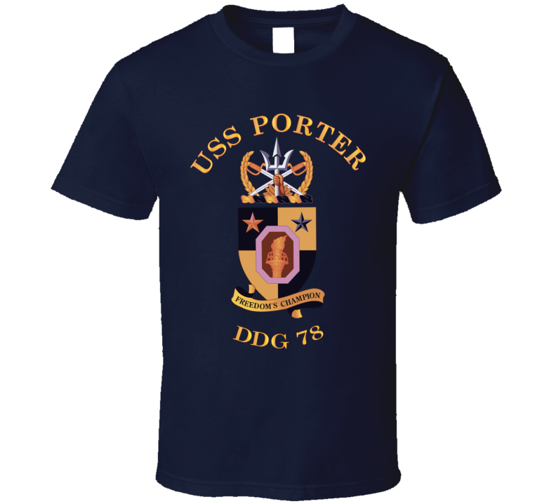 Navy - Uss Porter Wo Backgrd Wo Txt T Shirt
