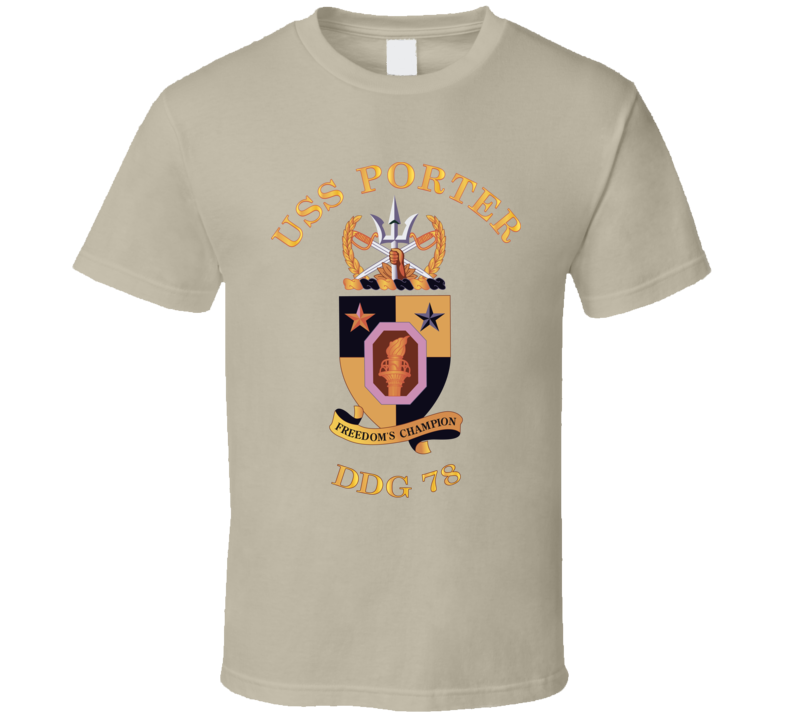Navy - Uss Porter Wo Backgrd Wo Txt T Shirt