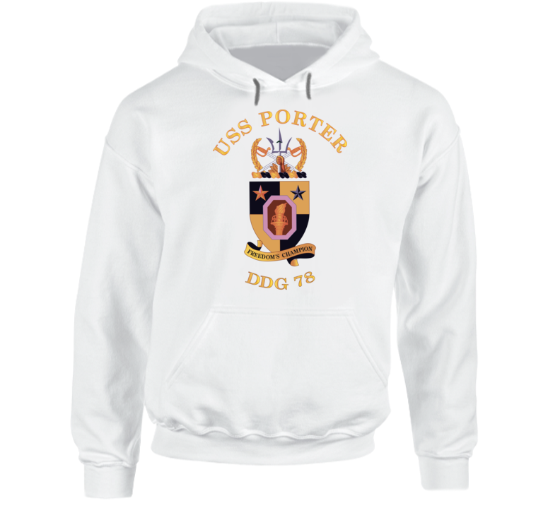Navy - Uss Porter Wo Backgrd Wo Txt Hoodie
