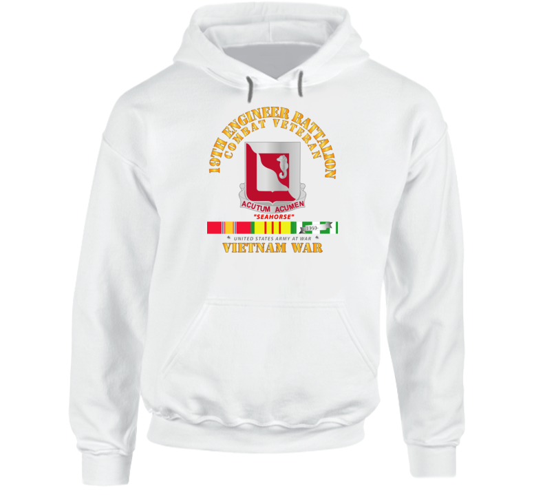 Army - 19th Engineer Battalion - W Vn Svc Hoodie