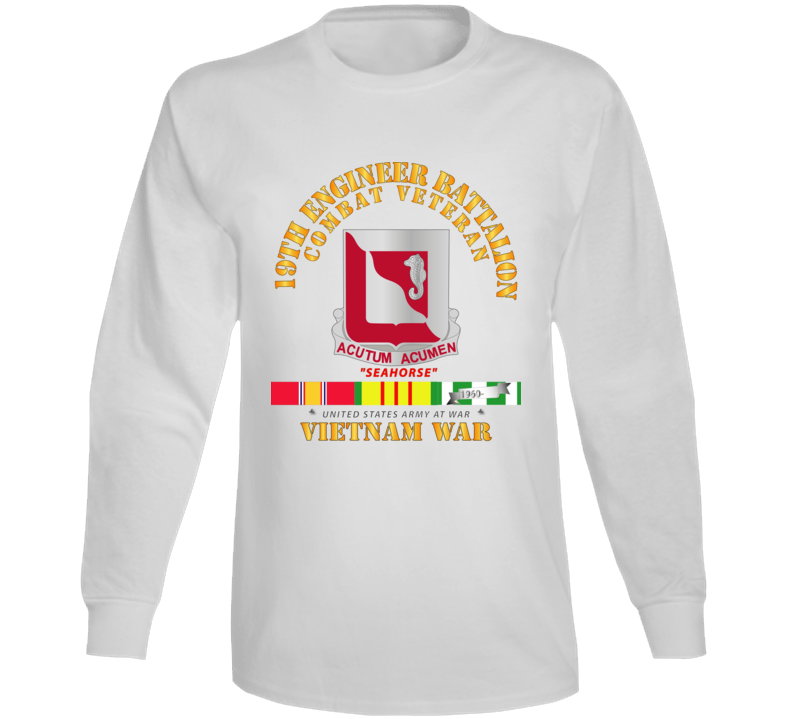 Army - 19th Engineer Battalion - W Vn Svc Long Sleeve