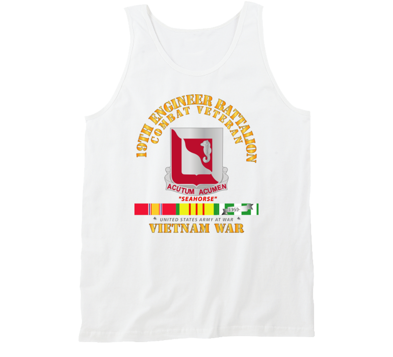 Army - 19th Engineer Battalion - W Vn Svc Tanktop