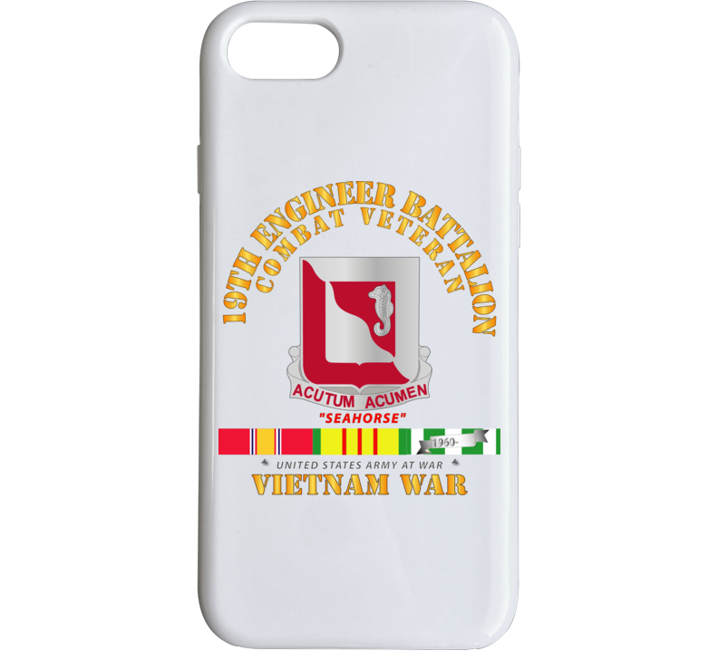 Army - 19th Engineer Battalion - W Vn Svc Phone Case