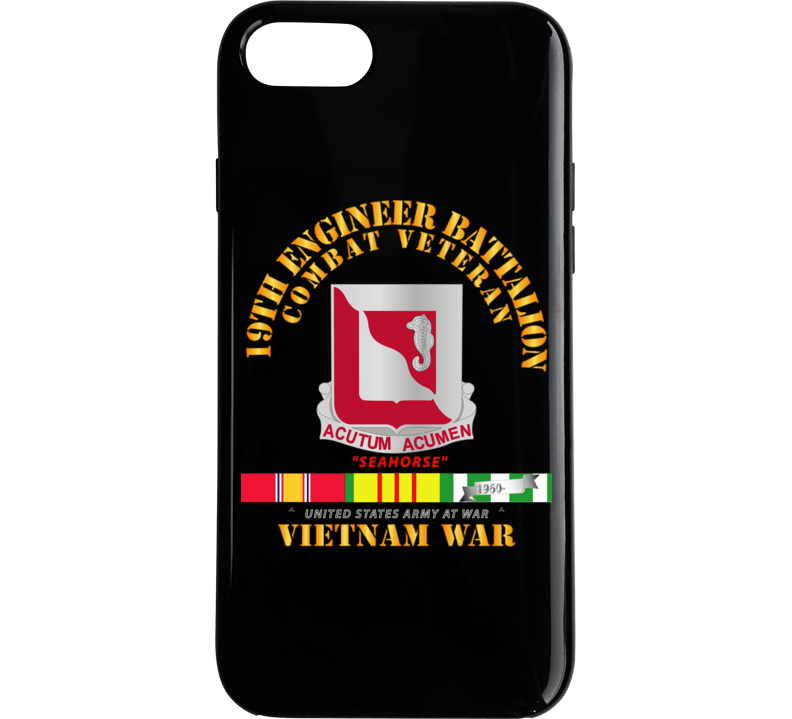 Army - 19th Engineer Battalion - W Vn Svc Phone Case