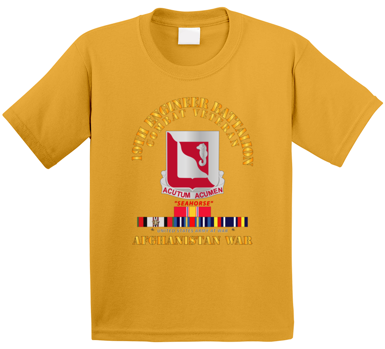 Army - 19th Engineer Battalion - Afghanistan War W Svc Kids