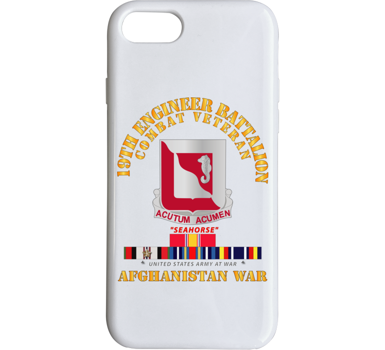 Army - 19th Engineer Battalion - Afghanistan War W Svc Phone Case