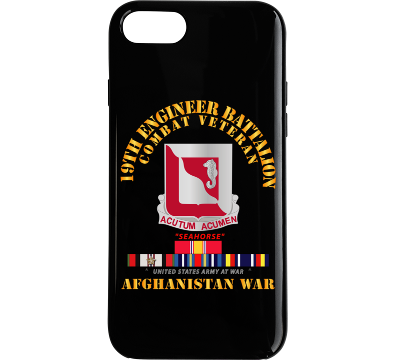 Army - 19th Engineer Battalion - Afghanistan War W Svc Phone Case