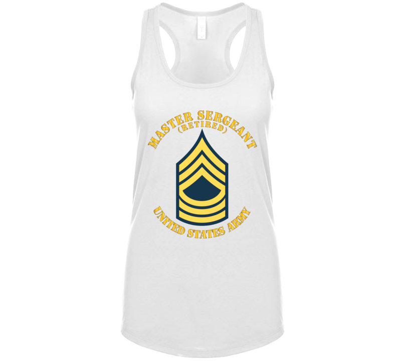 Army - Enlisted - MSG - Master Sergeant  - Blue - Retired T Shirt