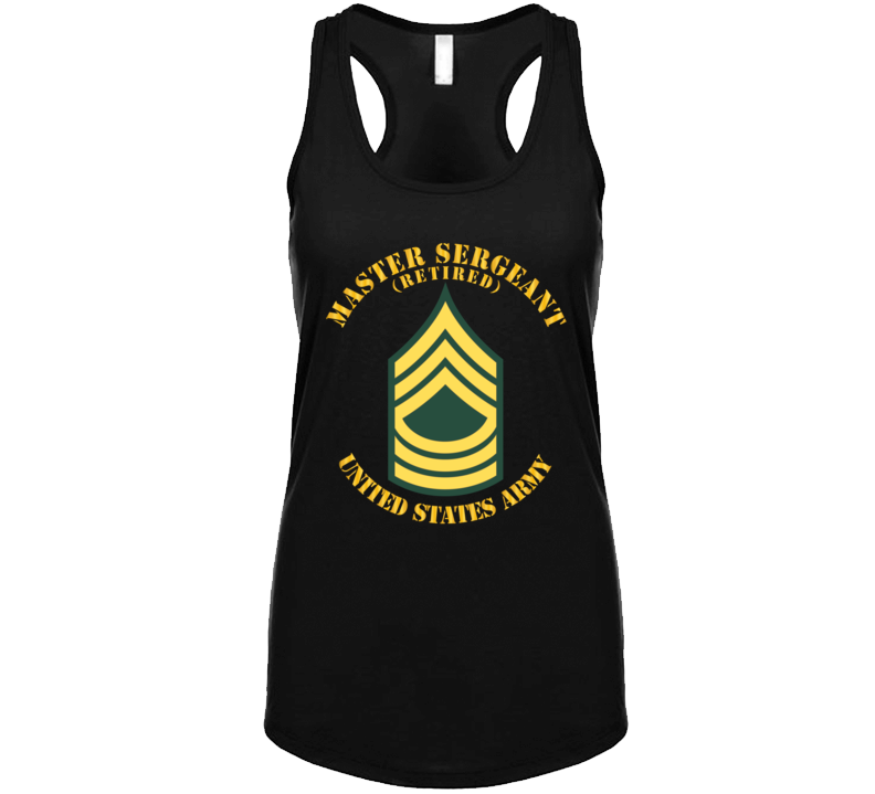 Army - Enlisted - MSG - Master Sergeant  - Std - Retired T Shirt