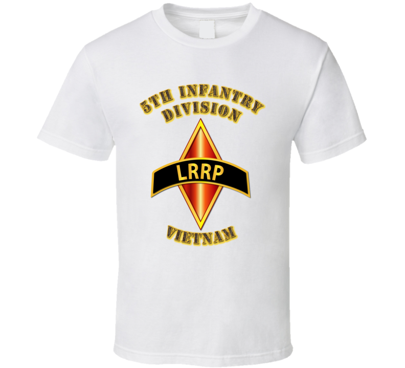 Emblem - 5th Infantry Division - Lrrp - Vietnam T Shirt