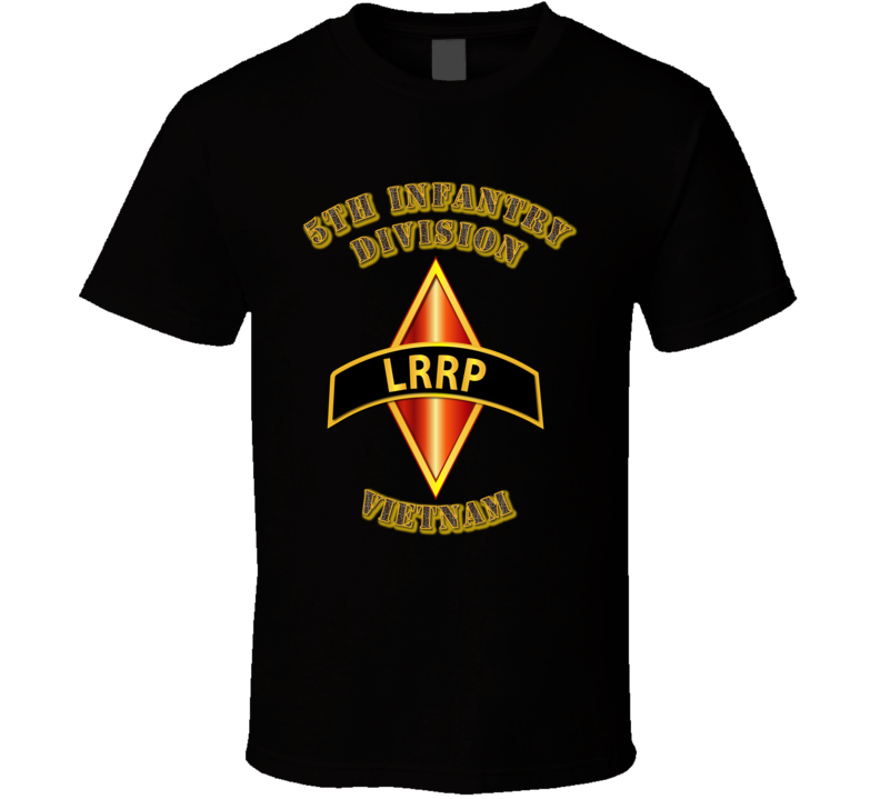 Emblem - 5th Infantry Division - Lrrp - Vietnam T Shirt