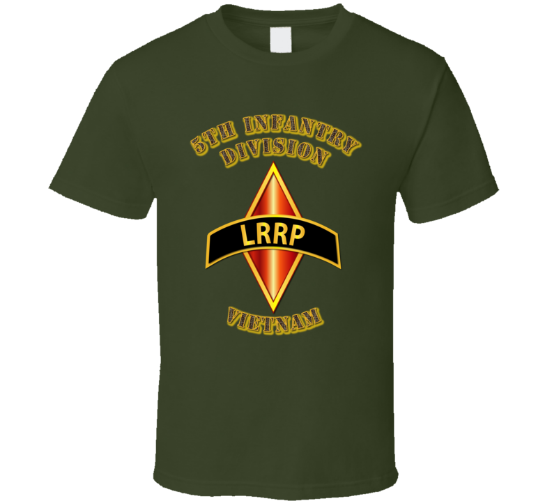 Emblem - 5th Infantry Division - Lrrp - Vietnam T Shirt