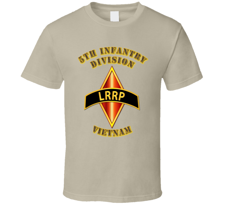 Emblem - 5th Infantry Division - Lrrp - Vietnam T Shirt
