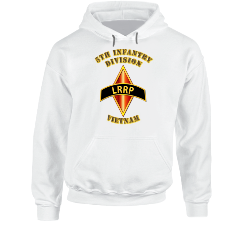 Emblem - 5th Infantry Division - Lrrp - Vietnam Hoodie