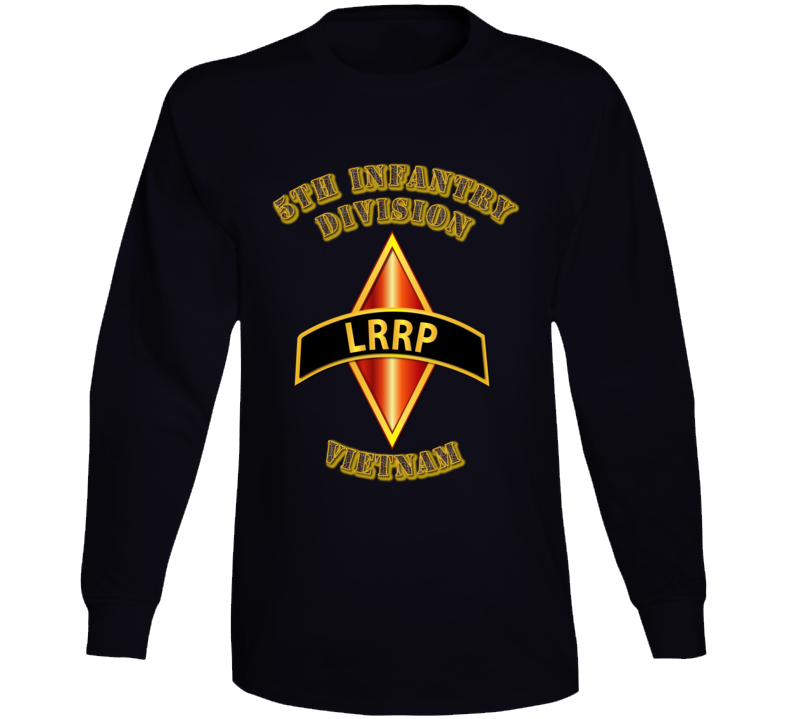 Emblem - 5th Infantry Division - Lrrp - Vietnam Long Sleeve